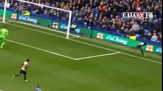 Danny Welbeck Goal - Everton vs Arsenal 0-2 [ Premier League ] 2016