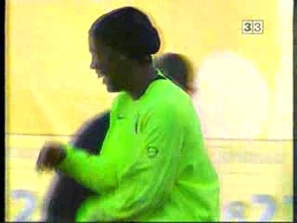 Geste de Ronaldinho a l'entrainement