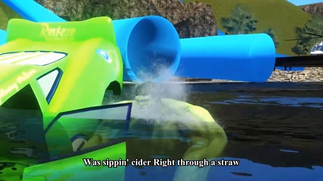 Spiderman Songs Lyrics ♫ Sipping Cider Through a Straw ♫ Custom Disney McQueen in Green