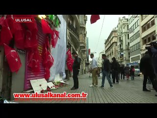 Vatandaşlar saldırının olduğu yere karanfil bıraktı