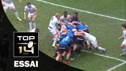 TOP 14 - Montpellier - Racing 92 : 60-7 Essai Mickaël IVALDI (MON) - J13 - Saison 2015/2016