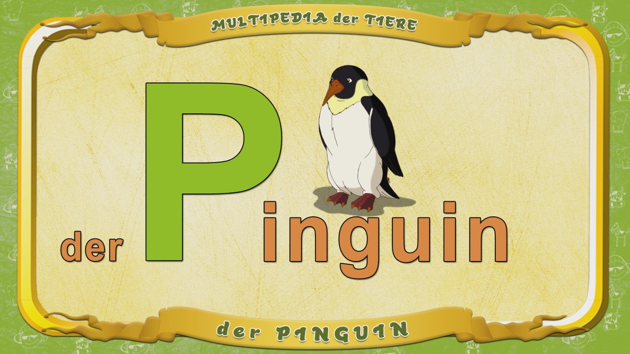 Multipedia der Tiere. Buchstabe P - der Pinguin