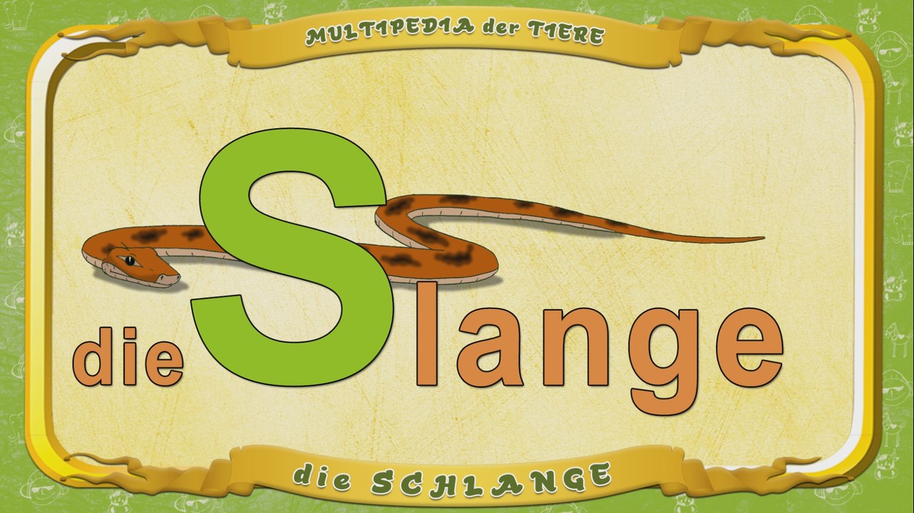Multipedia der Tiere. Buchstabe S - die Schlange