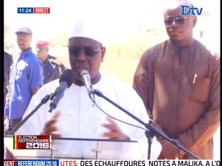 Le président Macky Sall à Fatick