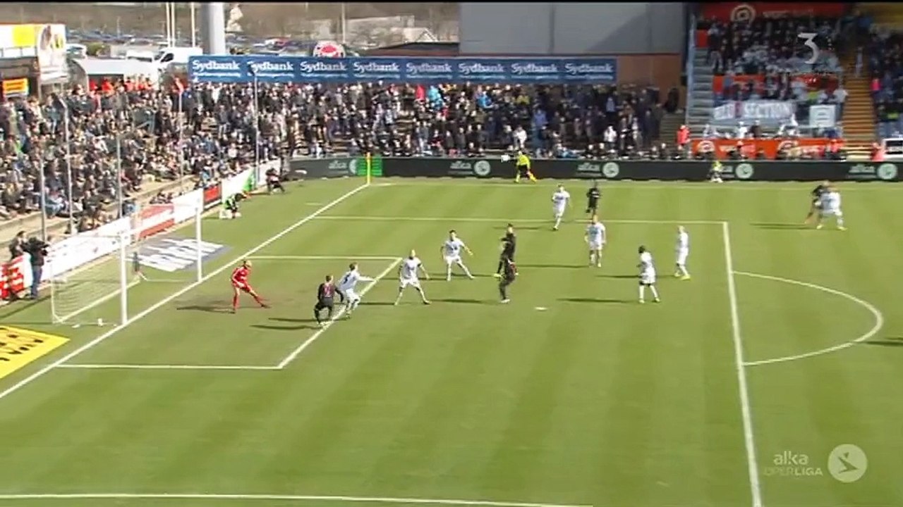 Martin Pušić Goal - SønderjyskE 0-2 FC Midtjyll...
