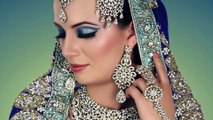 Bridal Makeup Tutorial -Blue Turquoise with subtle glitter -Indian Asian Pakistani Contemporary Look