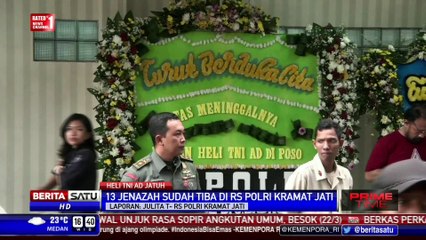13 Jenazah TNI Tiba di RS Polri