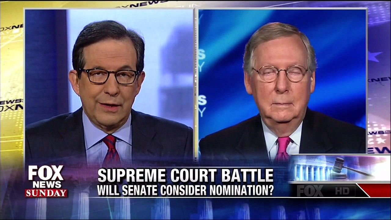Chris Wallace Confronts Mitch McConnell Over SCOTUS Confirmation "Hypocrisy"