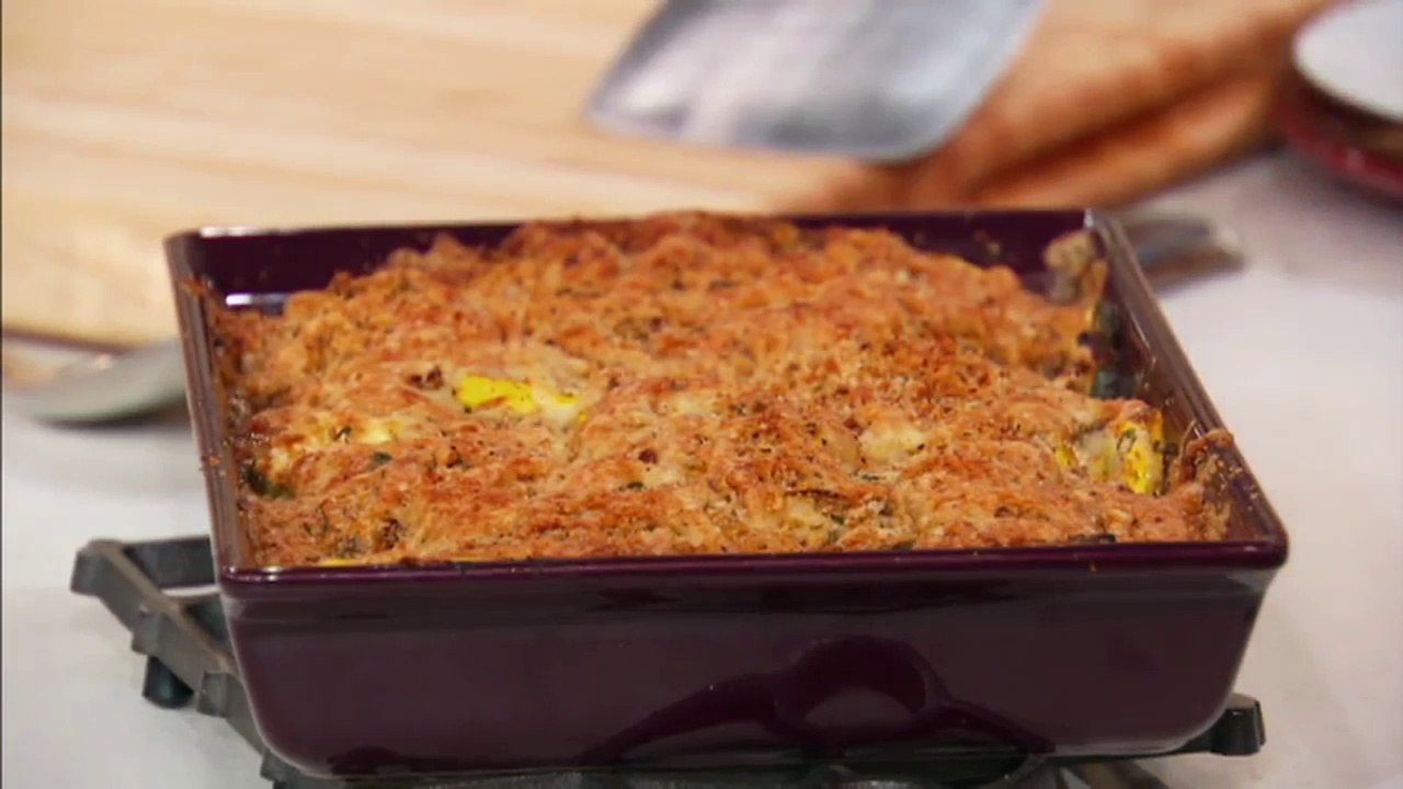 Zucchini Kürbis Auflauf Veggie