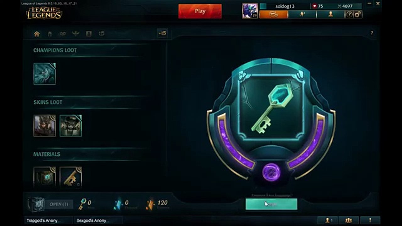 Key Fragment Hextech Chests (1024p FULL HD)