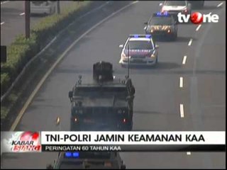 Kekuatan TNI-Polri Jaga Keamanan KAA