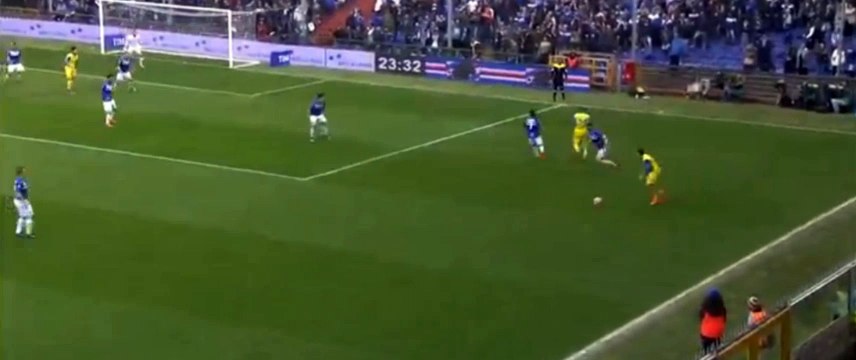 Riccardo Meggiorini Goal - Sampdoria vs Chievo 0-1 (Serie A) 20/03/2016