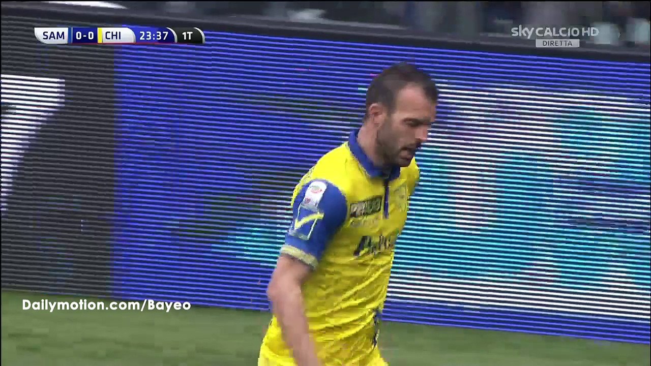 Riccardo Meggiorini Goal HD - Sampdoria 0-1 Chievo - 20-03-2016