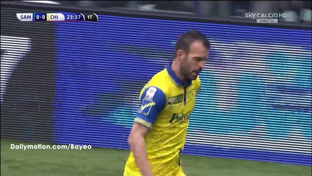 Riccardo Meggiorini Goal HD - Sampdoria 0-1 Chievo - 20-03-2016