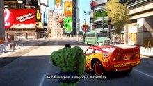 Cars Songs For Kids ♪ We Wish You a Merry Christmas ♪ Mickey Mouse and Hulk McQueen