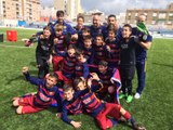 FCB Masia: El Alevín A, campeón del torneo de Burriana ante el Betis (2-1)
