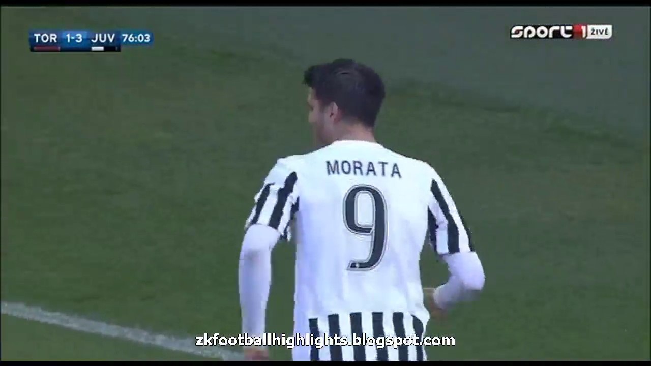 Alvaro Morata 2nd Goal HD - Torino 1 - 3 Juventus Serie A 20-03-2016 HD