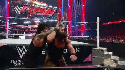Roman Reigns vs. Braun Strowman- Raw, October 12, 2015