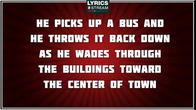 Godzilla - Blue Oyster Cult tribute - Lyrics