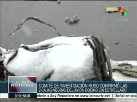 Rusia: hallan cajas negras del Boeing 737-800 siniestrado