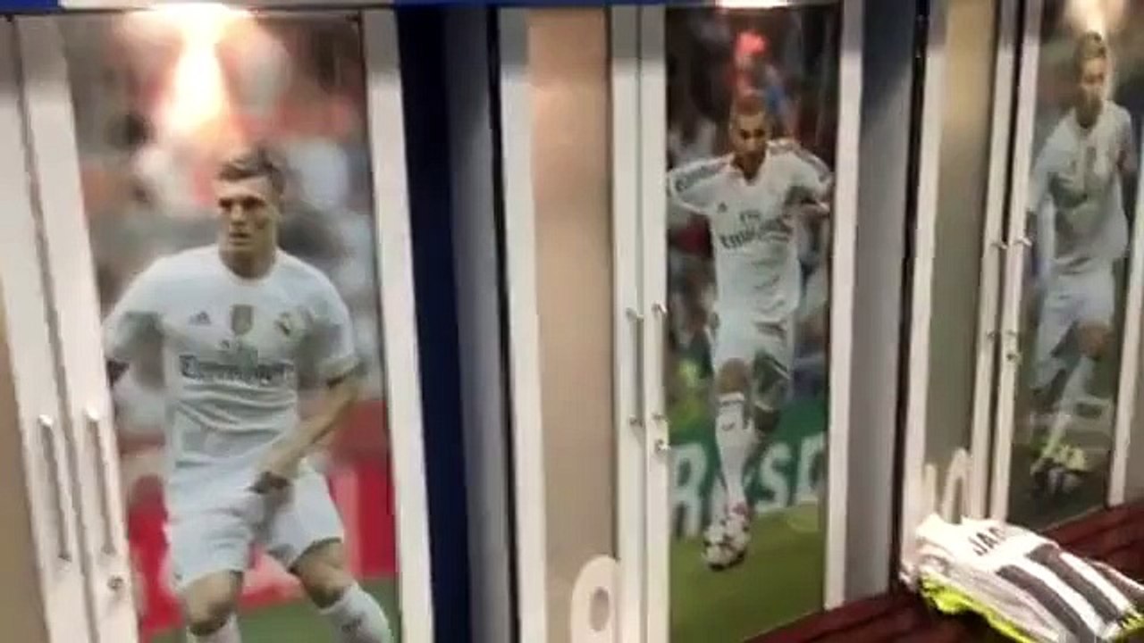 Real Madrid dressing room ready
