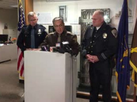Press conference on shooting of two Howard County deputies