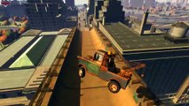 Tow Mate and Mack Truck Disney car pixar jump getalife ramp Miki Maus more more by onegamesplus