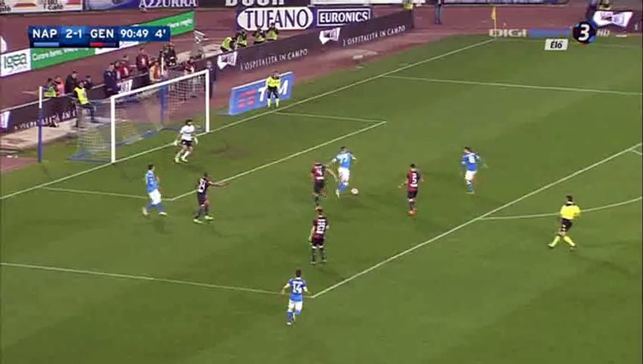 Omar El Kaddouri Goal HD - Napoli 3-1 Genoa - 20-03-2016