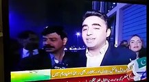 Bilawal Bhutto Zardari talking to media after PSL final