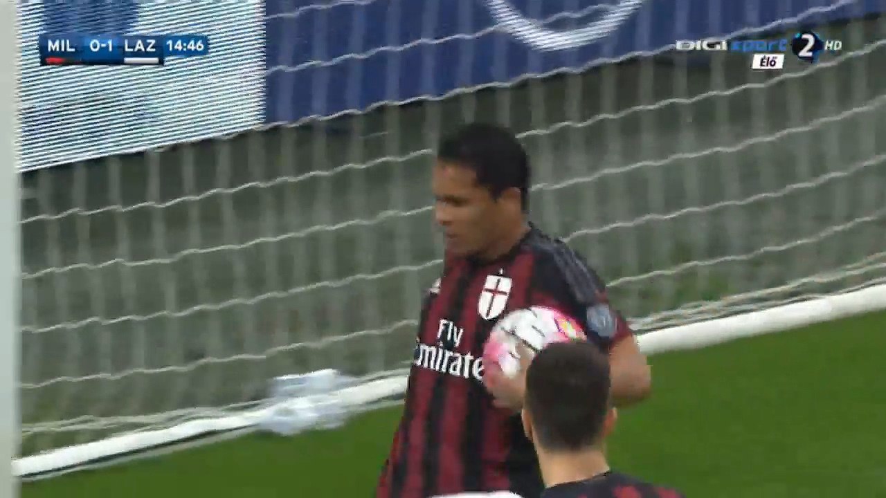 1-1 Carlos Bacca Goal - AC Milan 1-1 Lazio 20.03.2016 HD