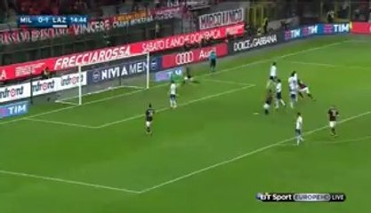 Goal Carlos Bacca  Ac Milan 1-1 Lazio - 20-03-2016