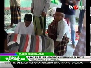 Tasbih Raksasa Sepanjang 38 Meter