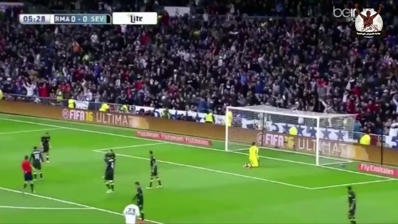 رباعية ريال مدريد في مرمي اشبيليه من الاسبوع 30 الدوري الاسباني 20-3-2016