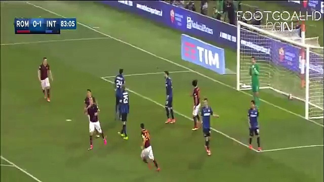 Radja Nainggolan Goal ~ AS Roma vs Inter Milan 1-1 ~ 19_3_2016 [Serie A]