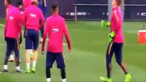 Barça  échange de coups de poing à l'entraînement entre Neymar et Rafinha