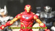 Iron Man Captain America Spiderman Stop Motion Animation Video (Marvel Civil War Part 1) w toys