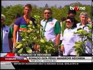 CR7 Tanam Mangrove Bersama SBY