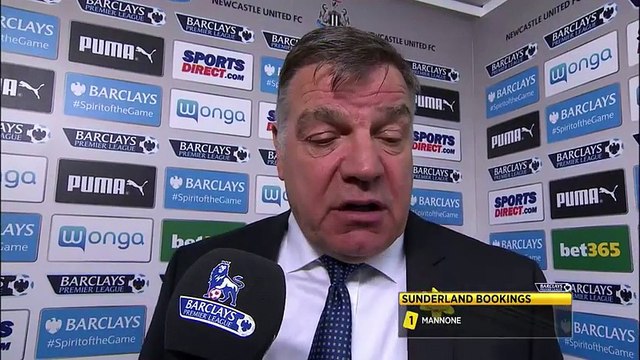 Newcastle 1-1 Sunderland: Draw is difficult to take - Sam Allardyce