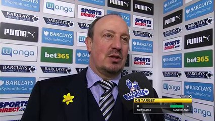 Newcastle 1-1 Sunderland: Rafael Benitez pleased with reaction