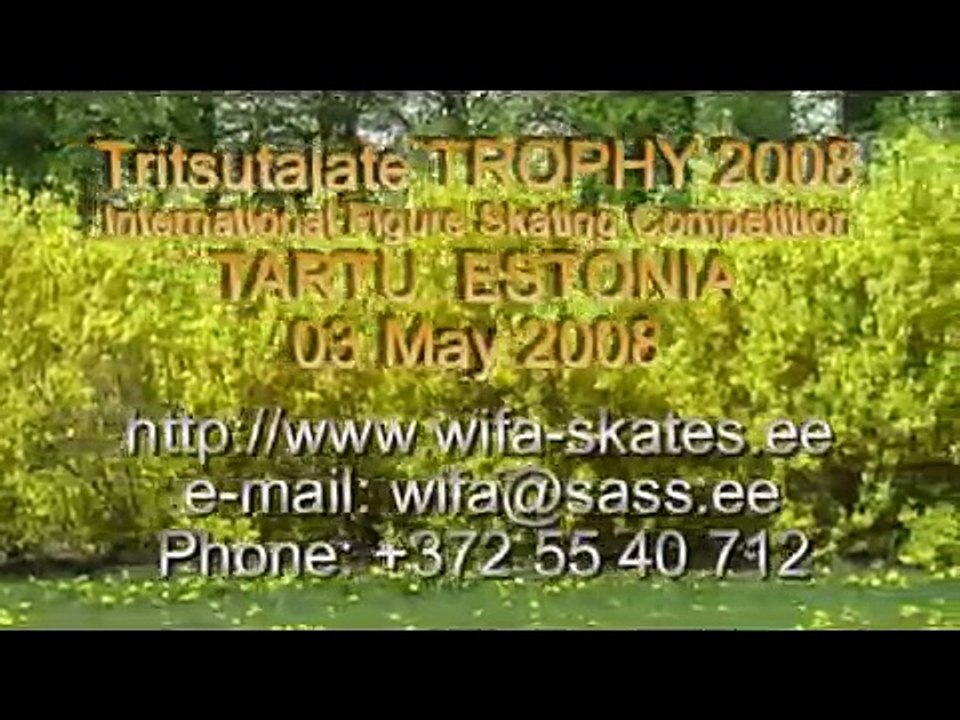 Helis PAJUSTE - TRITSUTAJATE TROPHY 2008 IN FIGURE SKATING