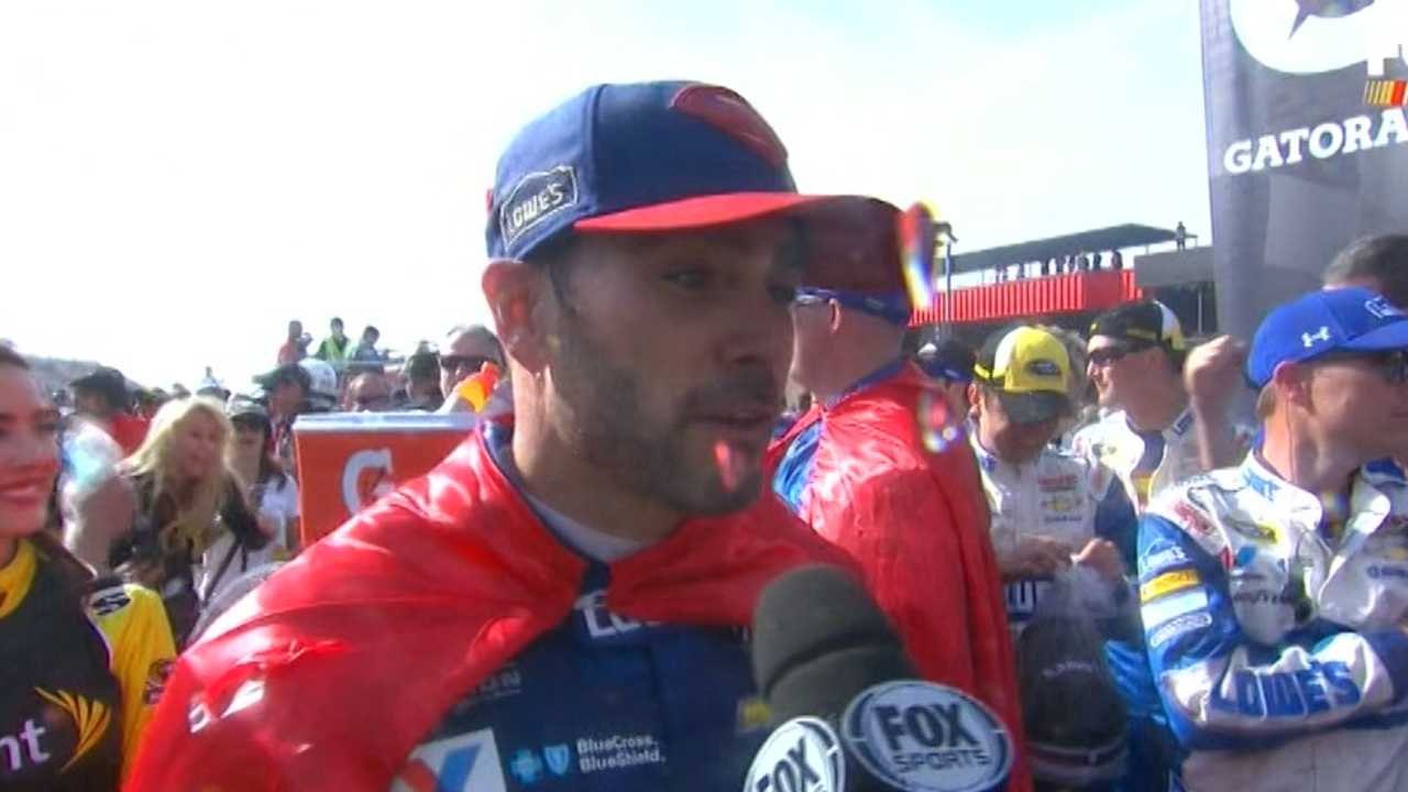Jimmie Johnson Wins Auto Club 400