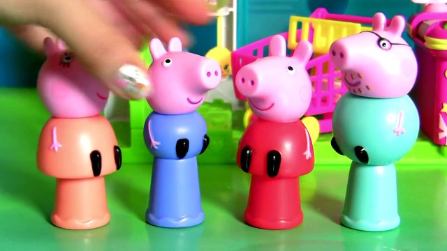 Peppa Pig Finger Puppets Mommy Daddy George Pig Kinder Surprise - Marionetas de dedo Peppa