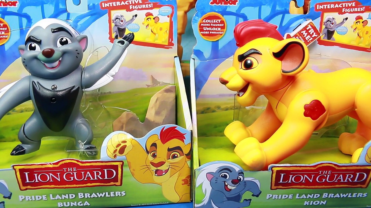Who Tooted_ Disney LION GUARD Kion VS Bunga Pride Land Brawlers Lion Guard Video Toy Unboxing