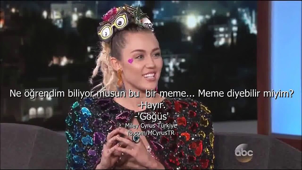 Miley Cyrus Jimmy Kimmel [Türkçe Altyazılı]