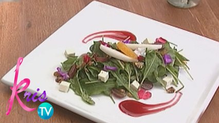 Kris TV: Arugula and Pear Salad recipe