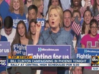 Bill Clinton speak in PHX ahead of wife