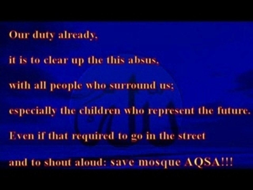 A truth on AL-AQSA (in English)