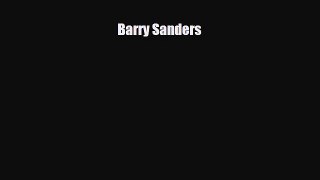 Read ‪Barry Sanders Ebook Free