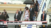 Obama touches down in Cuba for historic visit