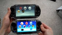 Review Comparison Playstation PS Vita 2000 Slim Vs Versus PS Vita 1000 Phat Fat Part 1